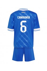 Real Madrid Eduardo Camavinga #6 Babytruitje 3e tenue Kind 2025-26 Korte Mouw (+ Korte broeken)